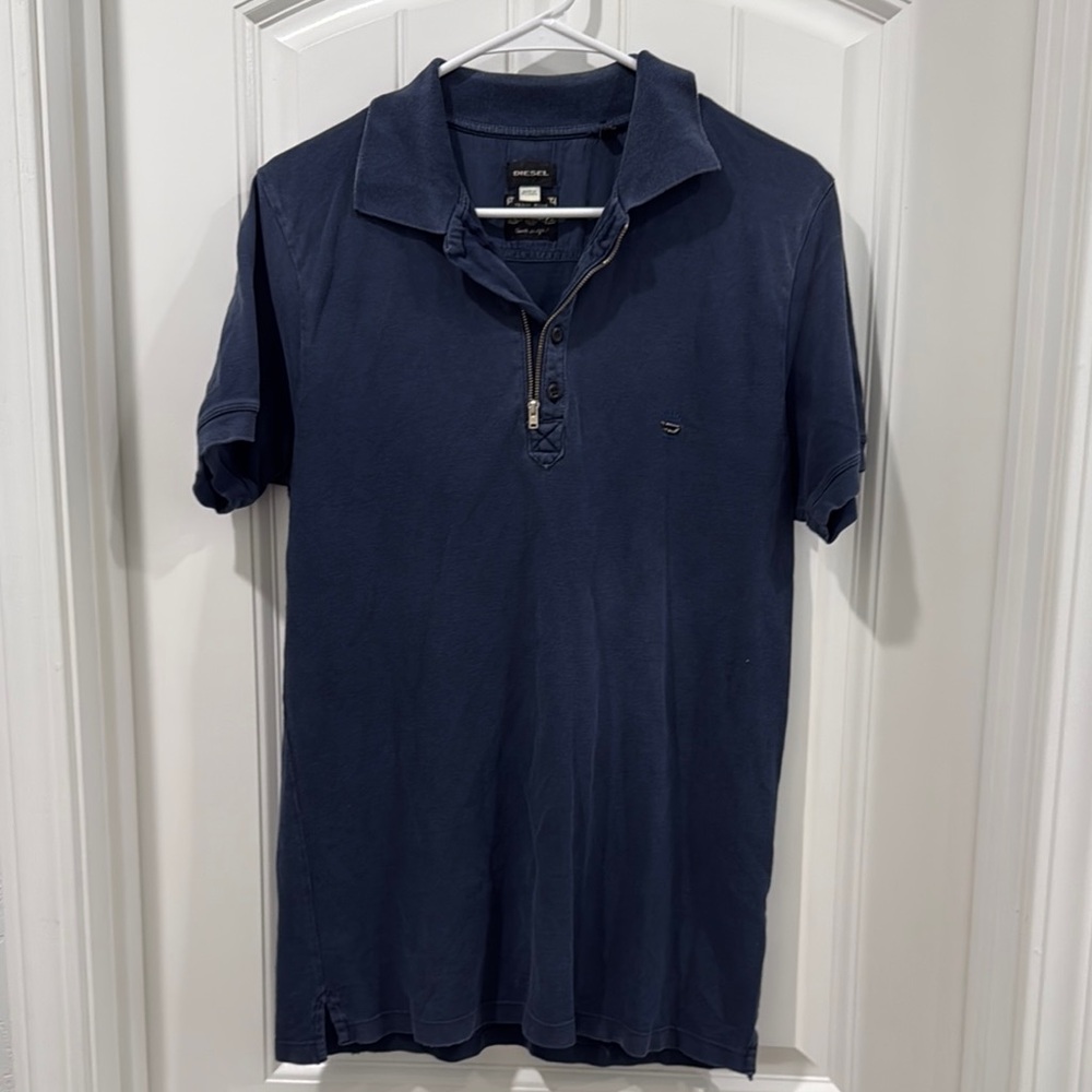 DIESEL Men's Navy Polo Shirt